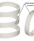 Beefed Up Rubber Tire Replacement Set For Pentair Legend Pool Cleaners Compatible With 360007 And LLC1 Wheels - side view