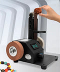 Heavy Hitter Mini Belt Sander With 350W All Copper Motor And 10 Included Abrasive Belts Speed Adjustable Bench Polisher for polishing beads.