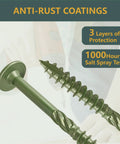 Heavy Duty Fifty Five Pack Number 14 X 3 Inch Zinc Plated Structural Lag Screws Washer Head T30 Drive Rust Resistant Wood Fasteners with anti-rust coating.