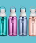 Four Brita Hard Sided Premium Filtering Water Bottles 36 Oz BPA Free And Reusable Reduces Chlorine Taste And Odor in assorted colors