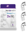 Three Pack Replacement Elbows For Nasal And Pillow CPAP Masks With Connectors One Size Fits All Snug Fit Low Noise Design Durable Elbow Pieces For Nasal Pillow And Full Series CPAP Masks, 3-pack