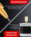 Beast Mode Metal Marking Tool With Adjustable 0.01-1mm Depth For Steel Frames Aluminum Parts And Industrial Components Dot Peen Engraving Delivers Clear Serial Numbers Quickly Durable And Reliable For Chassis Plates Engine Parts. alloy marking needle and all-copper motor