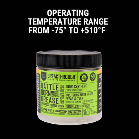High Performance Gun Grease With PTFE For Firearms Lube, Rust And Corrosion Protection For Rifles And Handguns, 4 Oz Jar
