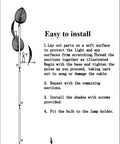 Assembly instructions for Industrial Gold Floor Lamp With 4 Black Leaf Shades, Modern Tree Style Standing Lamp.