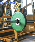 8 Pack Dumbbell Bar Collars Clips For Fitness Equipment in professional gym with plastic screw clamps on weightlifting bar