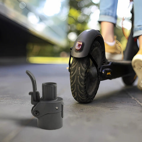 Rust Proof Metal Electric Scooter Stem Folding Lever For F30 Handlebar Fold Mechanism near scooter tire on pavement