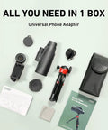 15x52 HD Monocular With Tripod For Hunting, Bird Watching, Hiking, And Travel, showing components and packaging