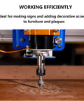 Pro-Grade Carbide Tip V Groove CNC Engraving Bit For Routers, 60 Degree V-Groove cutting into wood on CNC machine