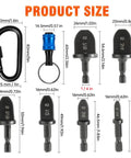 HVAC Copper Tube Expander Tool With Bit Holder For Air Conditioners, Beefy HSS Steel Construction, Six Pipe Sizes Including One Quarter, Three Eighths, One Half, Five Eighths Inches, Reusable Swedge Tool For Quick Copper Tube Reconditioning. size chart with bit holder and six drill bits