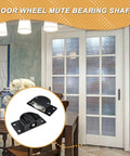 Two Sets Sliding Door Rollers Pulleys With Silent Nylon Wheels for cabinet wardrobe screen doors close-up view of product
