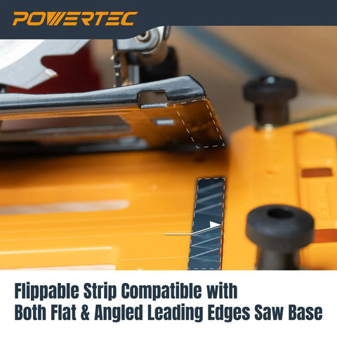 Rock Solid Circular Saw Guide Rail System For Dead Straight Rip Cuts On Plywood And Sheet Panels Universal Edge Track Jig detail of flippable strip