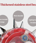 Manual Seeder For Easy And Efficient Sowing With Equidistant Quantitative Row Planting And A Rustproof Broadcast Spreader - stainless steel beak close-up
