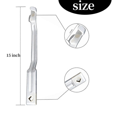 15 Inch Wrench Extender Bar For Mechanics And DIYs Boost Torque In Tight Spaces Slim 15 Inch Open End Wrench Extender With Half Inch Hole