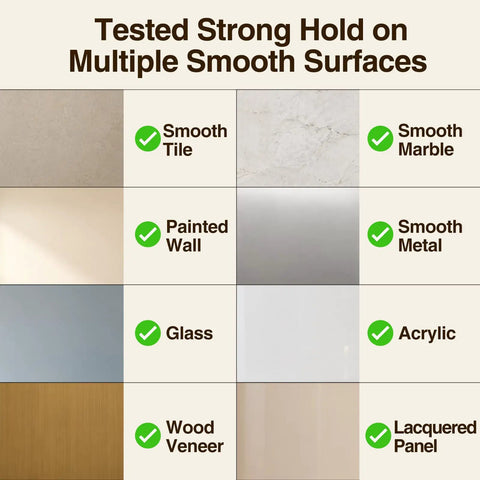 Top Shelf White Self Adhesive Wall Hooks Featuring Chic Paw And Oval Designs for strong hold on smooth tile, marble, painted wall, glass, and more.