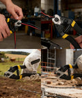 Beefy 7-1/2 Inch Heavy Duty Wire Rope Cutter With Chrome Vanadium Steel Jaw cutting various hard wires on job site