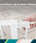 Walk Through Baby Gate For Doorways No Tools Needed Easy Install Fits 29 To 38 Inches Adjustable 28 Inch Tall White Kid And Pet Safe Gate