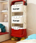 Grab And Go Utility Cart Featuring Detachable Swivel Wheels And Rock Solid Build Ideal For Moving Snacks Gear And Party Supplies Easy Roll Design Makes Hauling Your Stuff A Total Breeze with three storage bins.