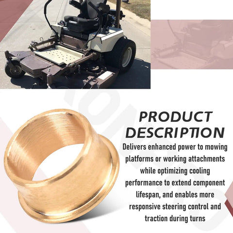 Two Pack Heavy Duty Oilite Bushing Direct Drop Replacement For 121756 2 Fits Grasshopper Zero Turn Mower Deck Bearings Built Tough For Real World Hustle