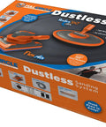 Packaging of Dustless Dust Free Sanding System With Pivot Joint, Lightweight Under 2 Lbs, Pole Included, Lock N Sand Hubs