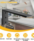 Legit Heavy Duty Countertop Support Brackets 16 Inch 4 Pack showing 2.5x6 inch steel brackets, perfect for floating kitchen shelves and easy installation.
