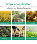 Scope of application including farmland, indoor plants, orchard, seedlings, plant research, and greenhouse planting