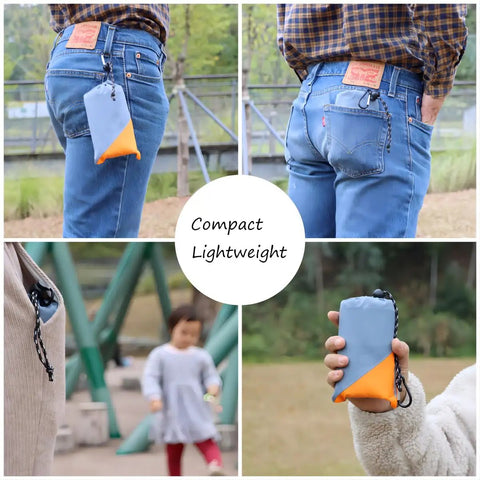 Compact Pocket Picnic Blanket For Grab And Go Outdoor Fun That Folds Small And Lightweight Sandproof 55 By 60 Inch Beach Mat