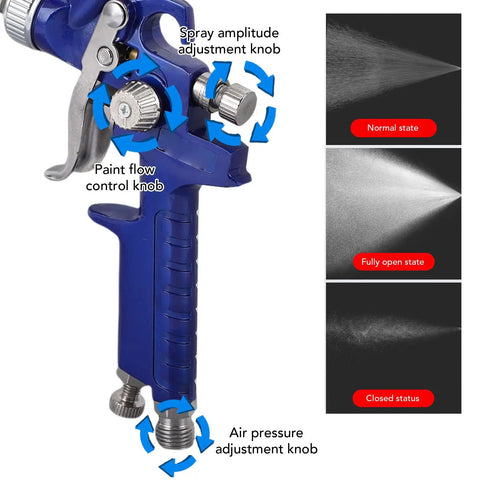 Heavy Duty Pro Grade Hvlp Spray Gun Dishes Out A Killer Smooth Finish With Solid Brass Nozzle and flow controls.