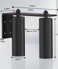 6 Inch Adjustable Sliding Gate Rollers With Heavy Duty L Post Welded Bracket And Dual Hard Nylon Guide For Smooth Gate Movement