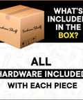 Six Piece Cream Crackle Ceramic Cabinet Knobs Set For Drawers And Dressers includes all hardware as shown in box.