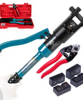 Upgraded Hydraulic Cable Railing Crimping Tool For One Eighth Inch Stainless Steel Wire Rope Kit With Wire Cutter CT01