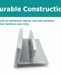 5 Pack Gray Plastic Sliding Shower Door Bottom Guides M6192 For Sliding Shower Doors With Half Inch Channel, durable construction shown