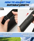 Adjustable strap and arrow case for 2 Pack Adjustable Arrow Case Quiver For Hunting And Crossbow Holds 12 Arrows From 24-39 Inches