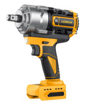Yellow and black cordless impact wrench, side view, Beast Heavy Duty Impact Wrench With 1328 Ft Lbs Breakaway Torque For Trucks And Heavy Equipment