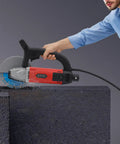Professional 3000W Corded Circular Saw With Pure Copper Motor And 7000 RPM Water Cooled Wet Dry Cutting Machine in use on stone