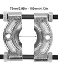 Pro Grade Bearing Separator Tool Heavy Duty Alloy Steel Universal Bearing Splitter, 75 to 105 mm, front view