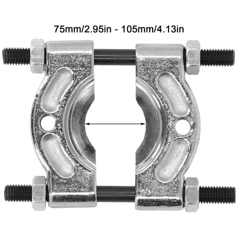Pro Grade Bearing Separator Tool Heavy Duty Alloy Steel Universal Bearing Splitter, 75 to 105 mm, front view