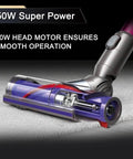 Dyson Direct Drive Motorhead Cleaner Head Replacement for V6 DC58 DC59 DC62 DC72 DC74 Vacuums on carpet showcasing 50W power