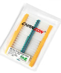 Chanzon 100-pack metal film resistors, 51kΩ 1/4W, 1% tolerance, through-hole, ROHS certified, in clear bag