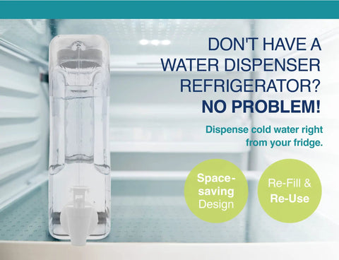 Filtered Water Dispenser Two And A Half Gallon BPA Free Plastic Beverage Dispenser With Spigot And Filter Keeps Water Cold In The Fridge Removes Chlorine And Odor For Better Tasting Water And Easy Refill