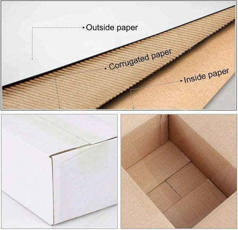 Heavy Duty Corrugated Shipping Boxes Crafted From Recyclable White Cardboard Mailers Ten By Seven By Five Inches Set Of Twenty Five Single Wall Pack For Small Business Mailing And No Sweat Operations Daily