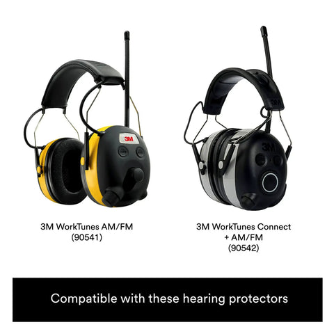 WorkTunes Replacement Ear Cushions And Foam Inserts Kit For Hearing Protectors, compatible with 90541 and 90542 models