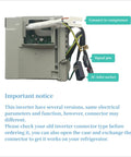 Upgraded Refrigerator Inverter WR49X10283 Replacement For GE Models With 2 Year Warranty and labeled connections