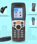 Beast Mode Portable Barcode Scanner With 2.2 Inch Color Screen handheld inventory reader showcasing screen and keypad.