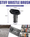 V6 Cordless Vacuum Attachment Kit Compatible With Multiple Handheld Vacuum Models stiff bristle brush dimensions and use