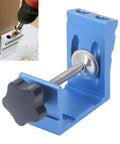 46 Piece Pocket Dowel Hole Jig Kit With Aluminum Alloy Guides for precise joint angles and hidden fastener drilling