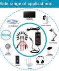 72W Adjustable AC to DC Power Supply Universal Adapter With LED Voltage Display and 16 Tips with devices it powers shown in a circle
