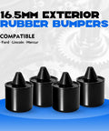 Beefy Exterior Rubber Bumper Stop Cushions 4-Piece 16.5mm Replacement Kit For Ford F-150 Ranger 2004-2011 And Escape 2001-2007