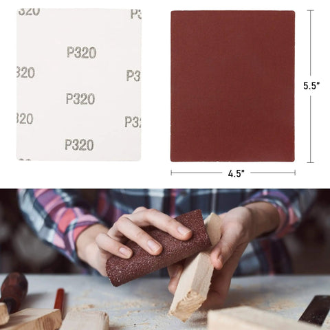 Quarter Sheet Sandpaper Set With 50 Assorted Grits For Palm Sander 5.5 By 4.5 Inches Car And Wood Sanding Papers 60 80 120 180 240 320 400 600 800 1000 Grit Ideal For Auto Bodywork And Woodworking Finishing All In One DIY Friendly Kit