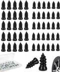 60 Pcs Tire Repair Nails Self Tapping Screws Kit For Cars, Motorcycles, And Trucks, with Storage Box and Tire Repair Example