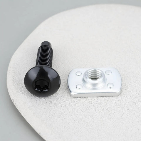 M8 Hardtop Quick Release Screw Kit For Jeep Wrangler TJ 1997 2006 And JK JKU 2007 2018 with black screw and silver nut